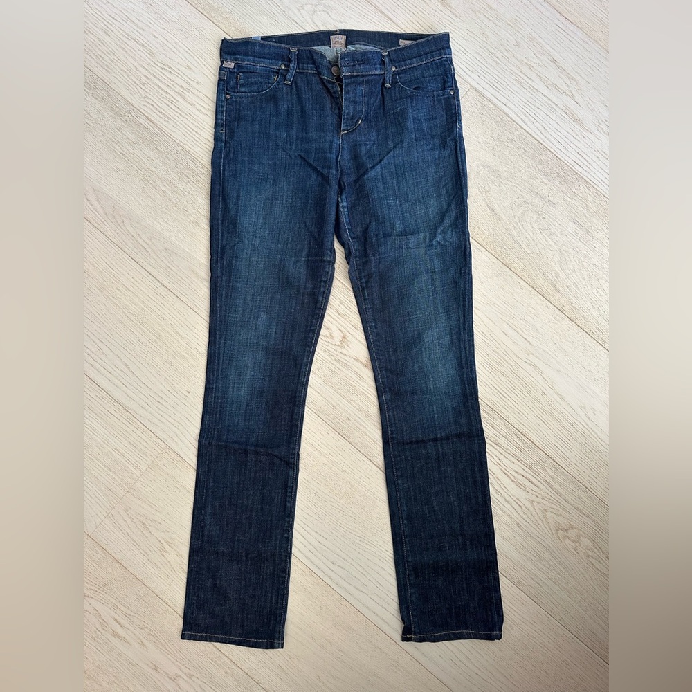 Citizens Of Humanity Ava Dark Blue Straight Leg Jeans